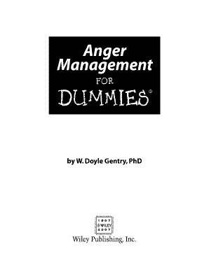 Anger Management for Dummies  Form