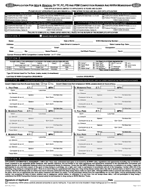 Nhra License Renewal Form