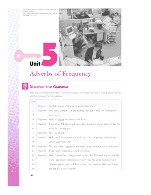 Unit5 Adverbs of Frequency the University of Michigan Press Press Umich  Form