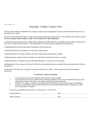 Skin Booster Consent Form