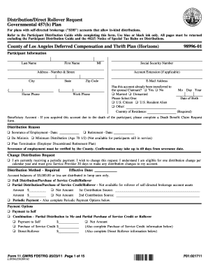 Horizons La County  Form