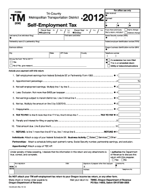 printable self employment tax form