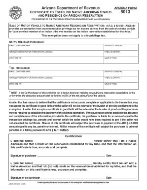 Az Form 5013