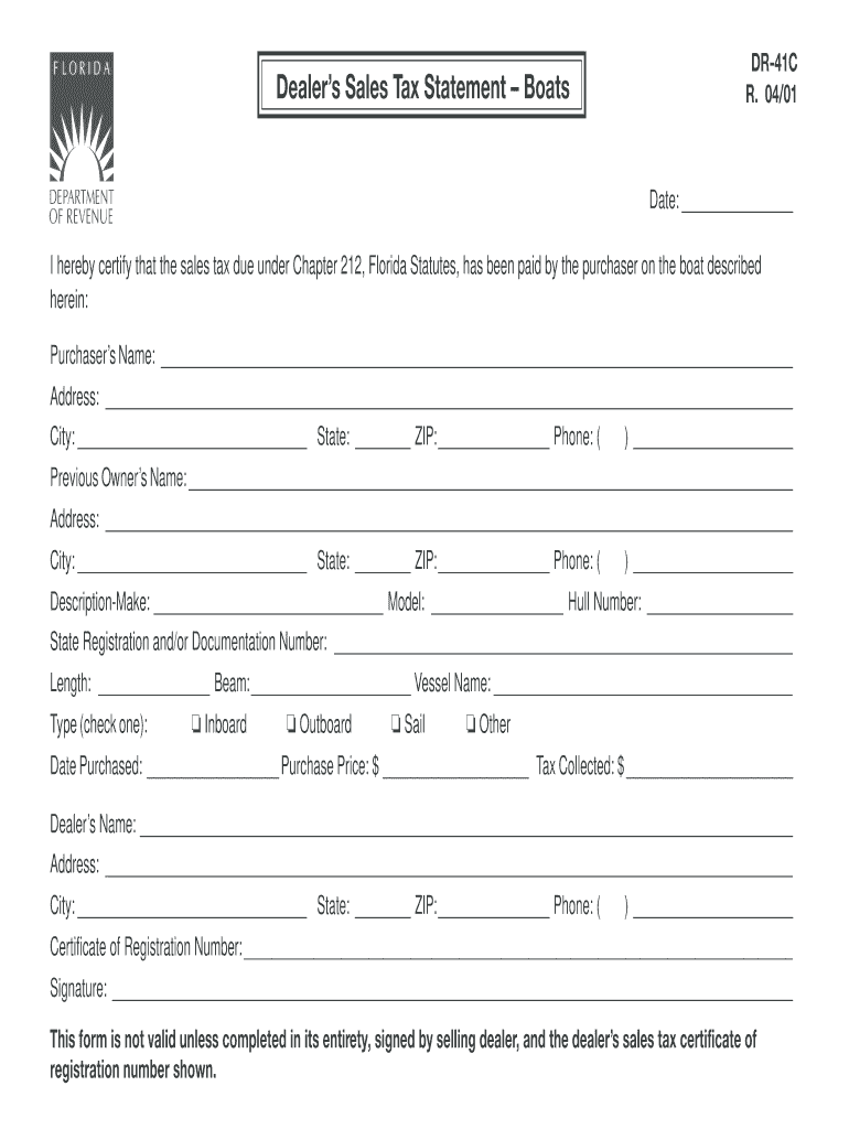  Dr 41c Form 2001-2024