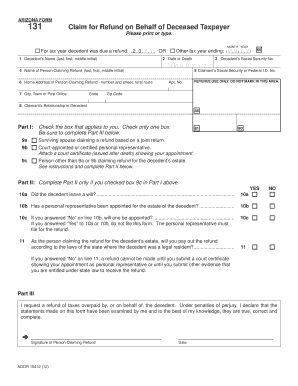 Arizona Form 131