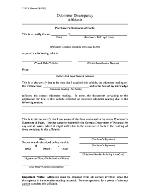 Affidavit of Discrepancy in Name PDF  Form
