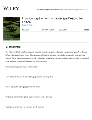 From Concept to Form in Landscape Design PDF Download