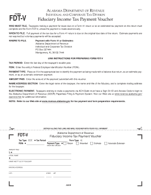 ALABAMA DEPARTMENT of R FORM V INDIVIDUALAND C T D Fiduciary