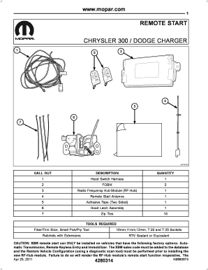 Radio Frequency Hub Module  Form