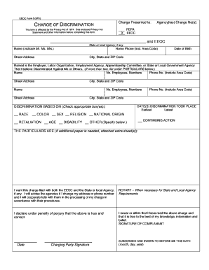 EEOC Charge Form