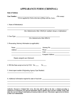 Notice of Special Appearance PDF  Form
