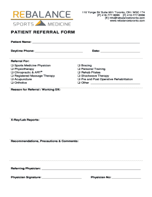 Rebalance Referral Form