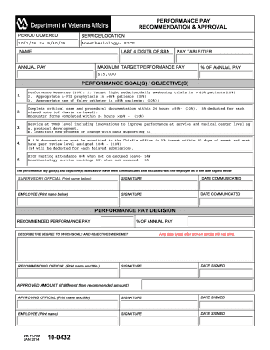 Va Form 10 0432a