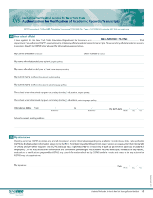 Cgfns License Verification Form