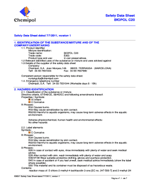 Biopol C20  Form