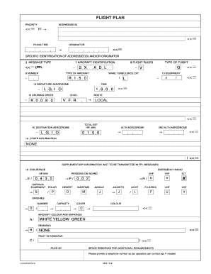 Ca48 Flight Plan  Form