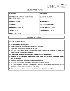 Rock Mechanics Questions and Answers PDF  Form