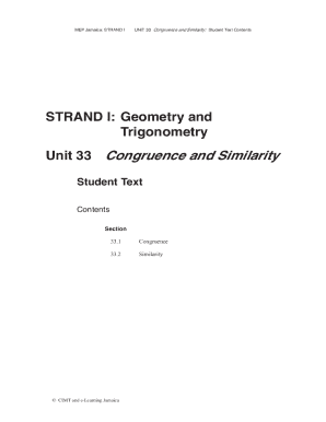 Congruence and Similarity Book Series K1 Student Mathletics Instant Workbooks Copyright Congruence and Similarity Student Book S  Form