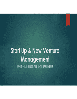 Startup and New Venture Management Mcq PDF  Form