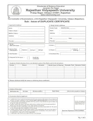 Rvduniversity  Form