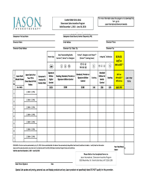 Incentive Claim Form