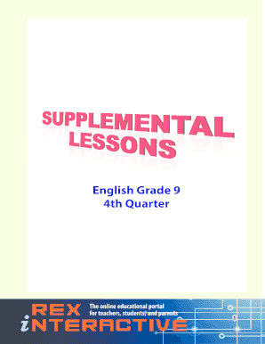 Filipino Grade 9 1st Quarter Lesson  Form