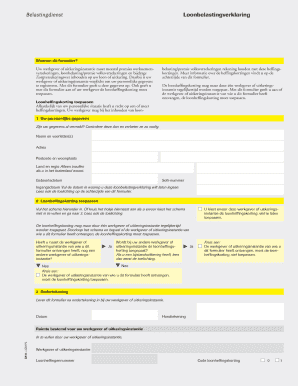 Loonbelastingsverklaring  Form