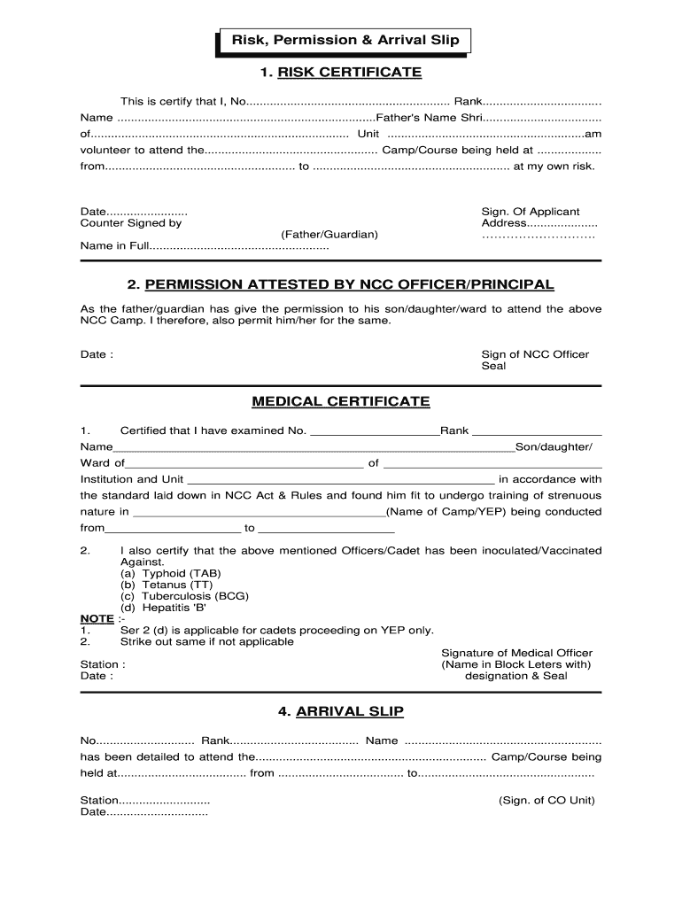 How to Fill Ncc Camp Form