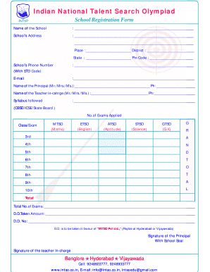 Atso Olympiad  Form