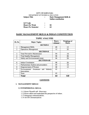 Basic of Management Diploma Book PDF  Form