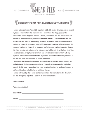 Ultrasound Consent Form