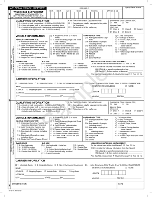 Arizona Crash Report Form