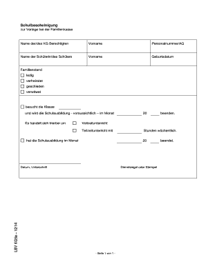 Schulbescheinigung&#039;&#039; Po Polsku PDF  Form