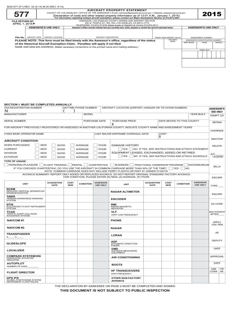  577 Los Angeles County Assessor Assessor Lacounty 2015