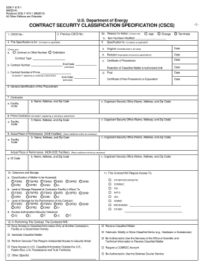  Contract Security Specification 2014-2024