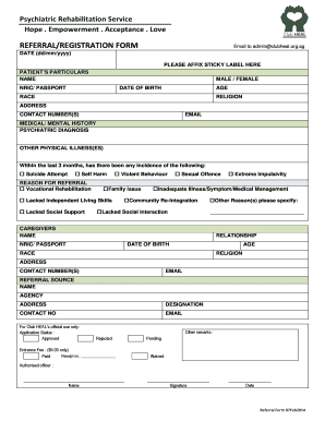 Empowerment Form Sample