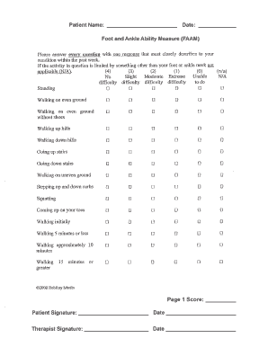 Faam Scoring PDF  Form