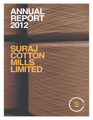 ANNUAL REPORT BSURAJb COTTON MILLS LIMITED  Form