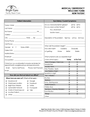 Optometry Triage Form