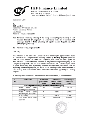 Ikf Finance  Form