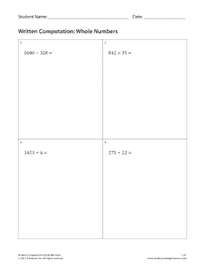 Math Reasoning Inventory PDF  Form