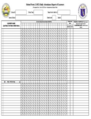 School Form 2 Printable