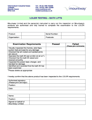 Loler Certificate Template  Form