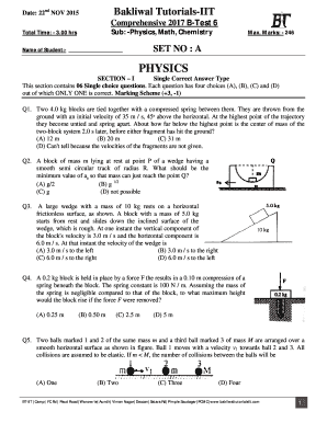 Bakliwal Tutorials Online Test  Form