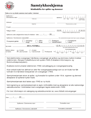 Samtykkeskjema  Form