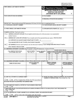  VA Form 21P 0517 1 2015