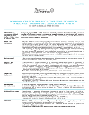 Modello Aa7 10 Online  Form