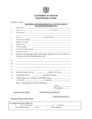 Pakistan Baitulmal Application Form Urdu