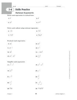 Exponents Practice  Form