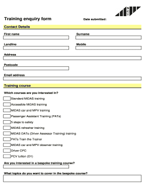 Course Enquiry Form